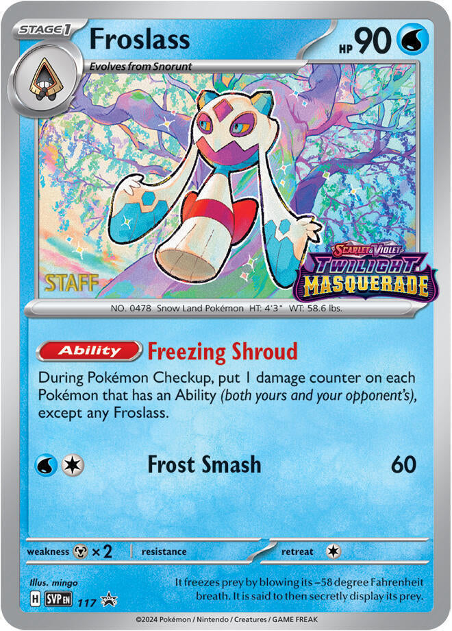 Froslass (117) (Staff) [Scarlet & Violet: Black Star Promos] Pokémon