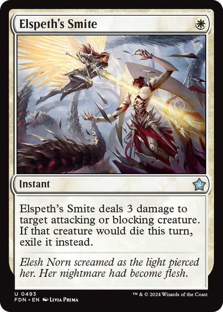 Elspeth's Smite [Foundations] Magic: The Gathering