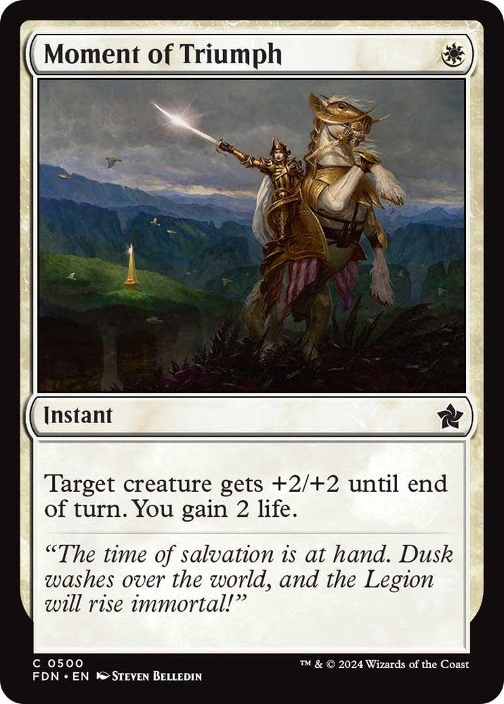 Moment of Triumph [Foundations] Magic: The Gathering