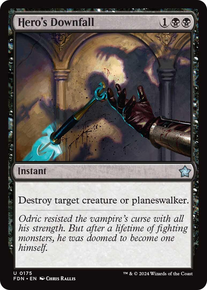 Hero's Downfall [Foundations] Magic: The Gathering
