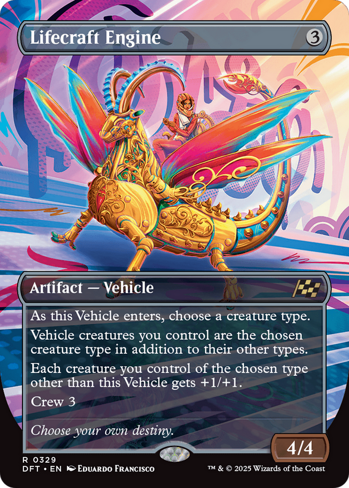 Lifecraft Engine (Borderless) [Aetherdrift] Magic: The Gathering