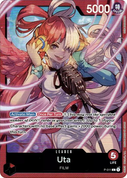 Uta (P-011) (Premium Card Collection -Uta-) [One Piece Promotion Cards] Bandai