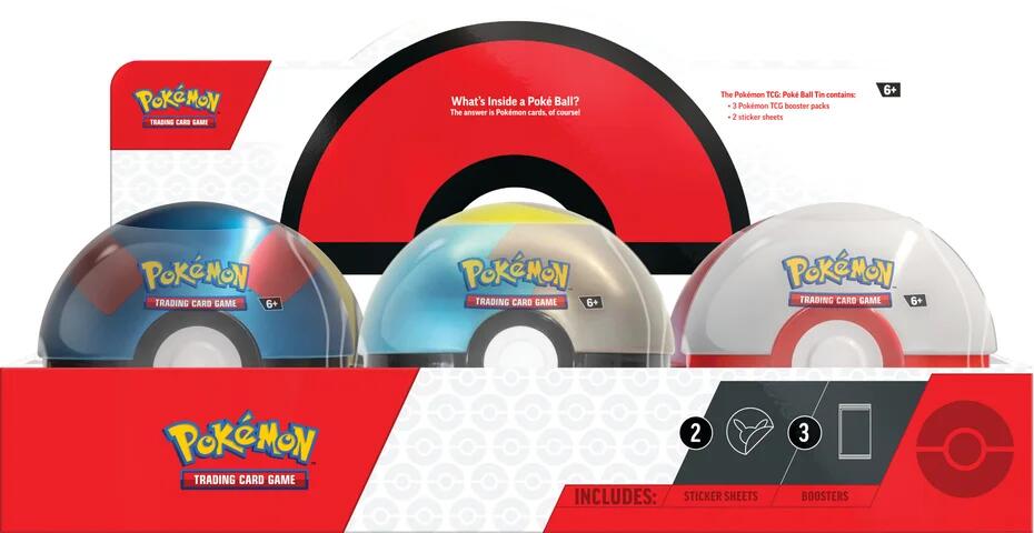 Poke Ball Tin Display (Winter 2024) Pokémon