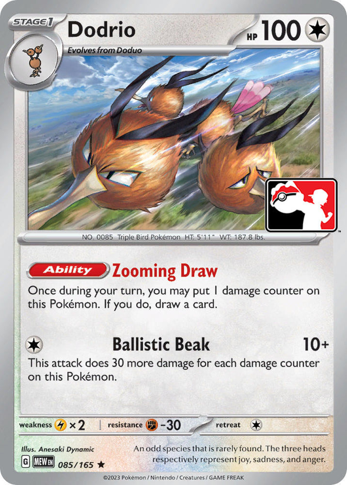 Dodrio (085/165) [Prize Pack Series Five] Pokémon
