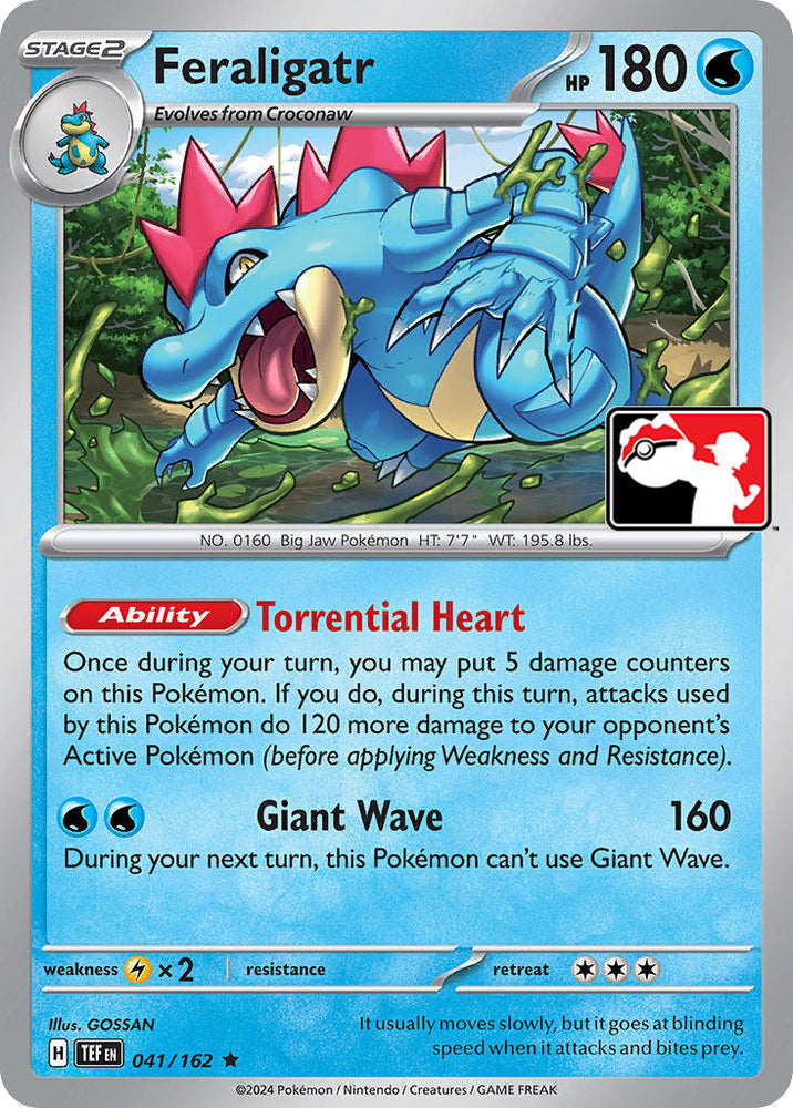 Feraligatr (041/162) [Prize Pack Series Five] Pokémon