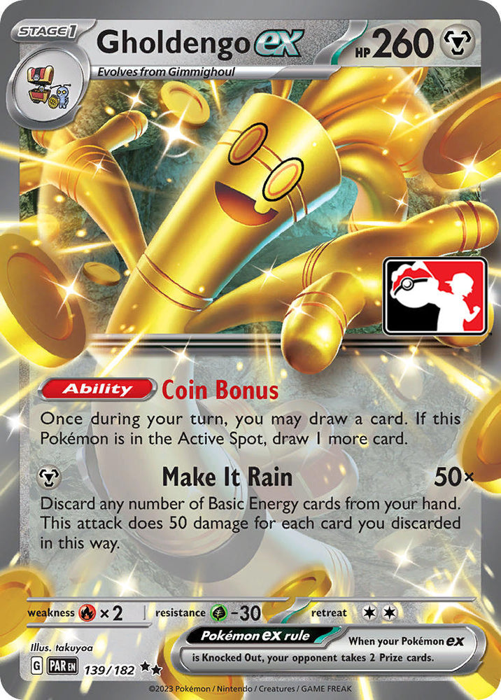 Gholdengo ex (139/182) [Prize Pack Series Five] Pokémon