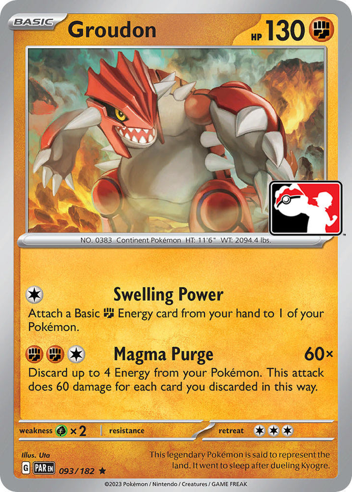 Groudon (093/182) [Prize Pack Series Five] Pokémon