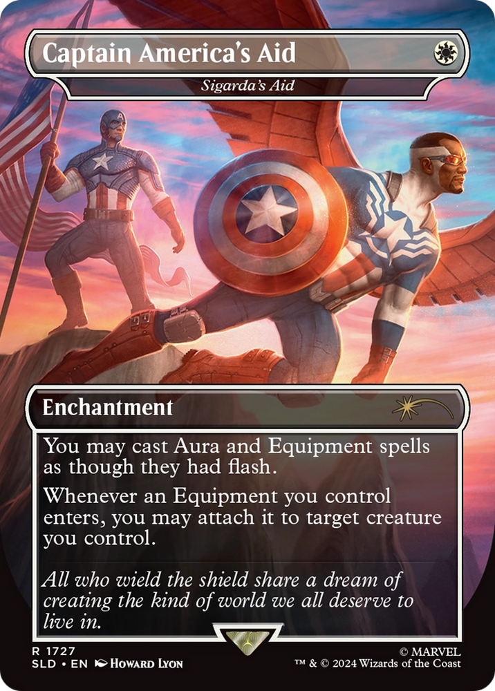 Captain America's Aid - Sigarda's Aid [Secret Lair Drop Series] Magic: The Gathering
