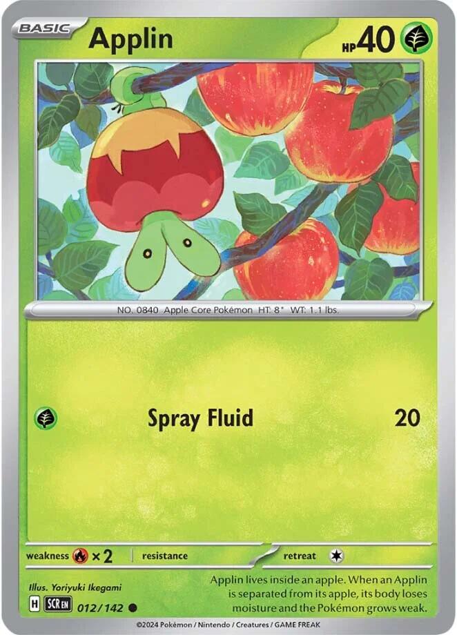 Applin (012/142) [Scarlet & Violet: Stellar Crown] Pokémon