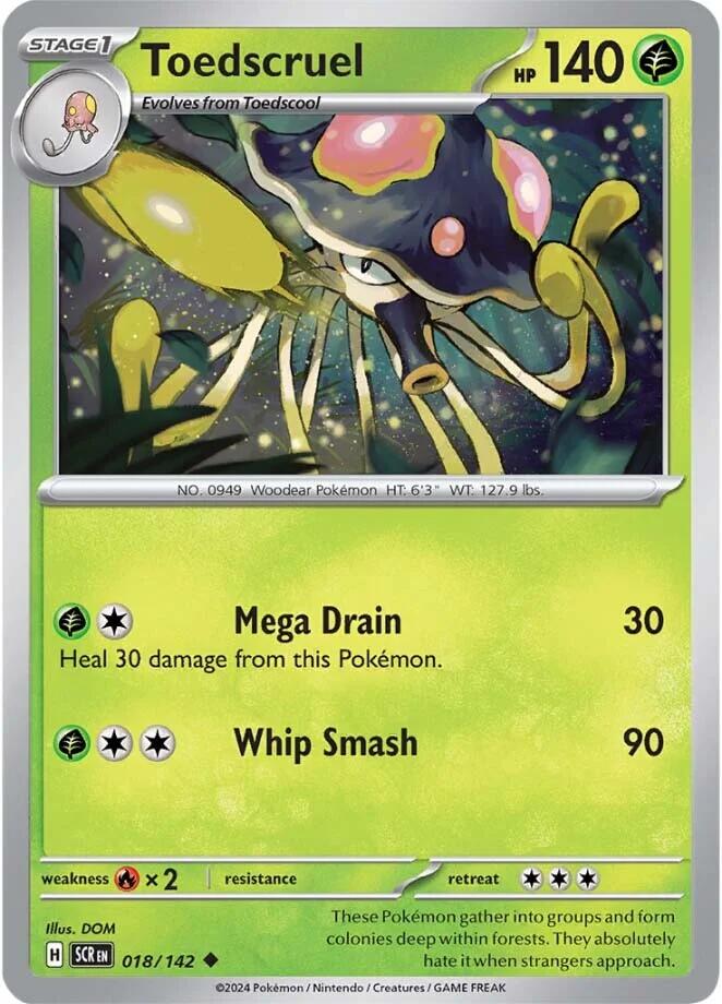 Toedscruel (018/142) [Scarlet & Violet: Stellar Crown] Pokémon