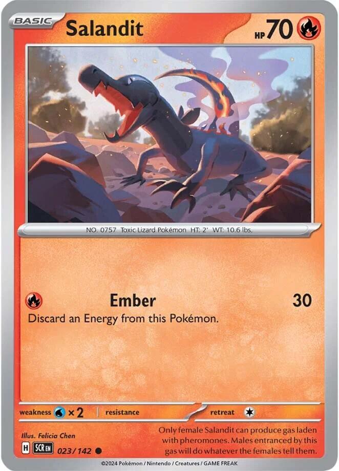 Salandit (023/142) [Scarlet & Violet: Stellar Crown] Pokémon