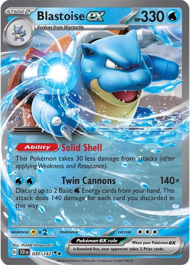 Blastoise ex (030/142) [Scarlet & Violet: Stellar Crown] Pokémon
