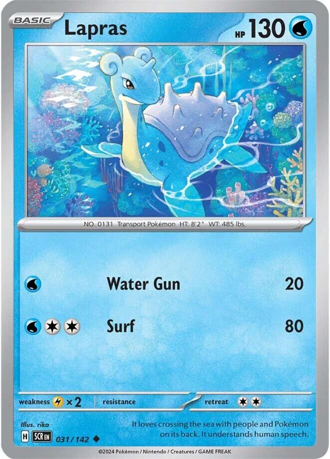 Lapras (031/142) [Scarlet & Violet: Stellar Crown] Pokémon