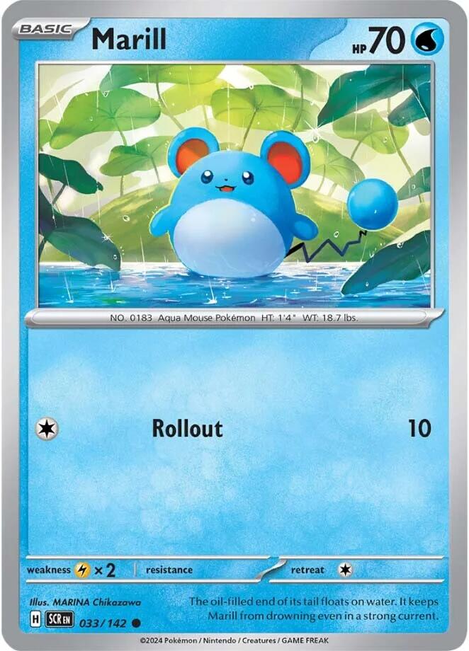 Marill (033/142) [Scarlet & Violet: Stellar Crown] Pokémon