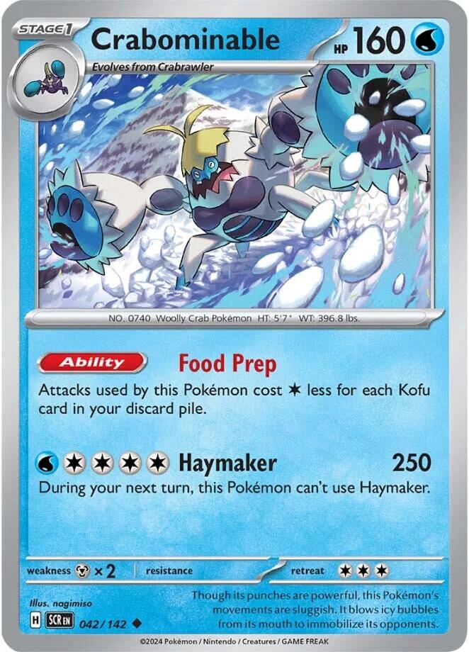 Crabominable (042/142) [Scarlet & Violet: Stellar Crown] Pokémon