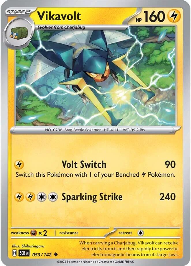 Vikavolt (053/142) [Scarlet & Violet: Stellar Crown] Pokémon