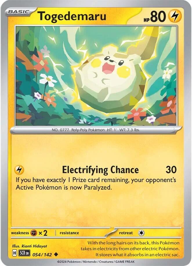 Togedemaru (054/142) [Scarlet & Violet: Stellar Crown] Pokémon