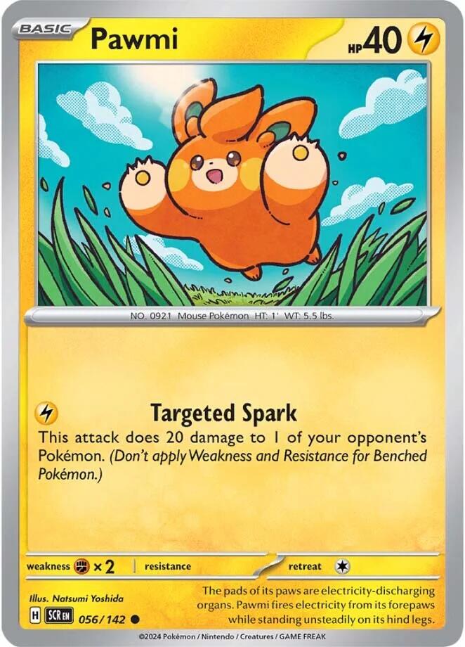 Pawmi (056/142) [Scarlet & Violet: Stellar Crown] Pokémon