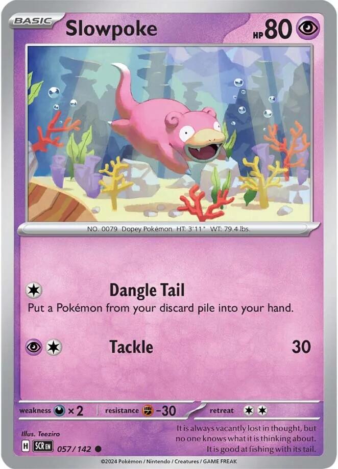 Slowpoke (057/142) [Scarlet & Violet: Stellar Crown] Pokémon