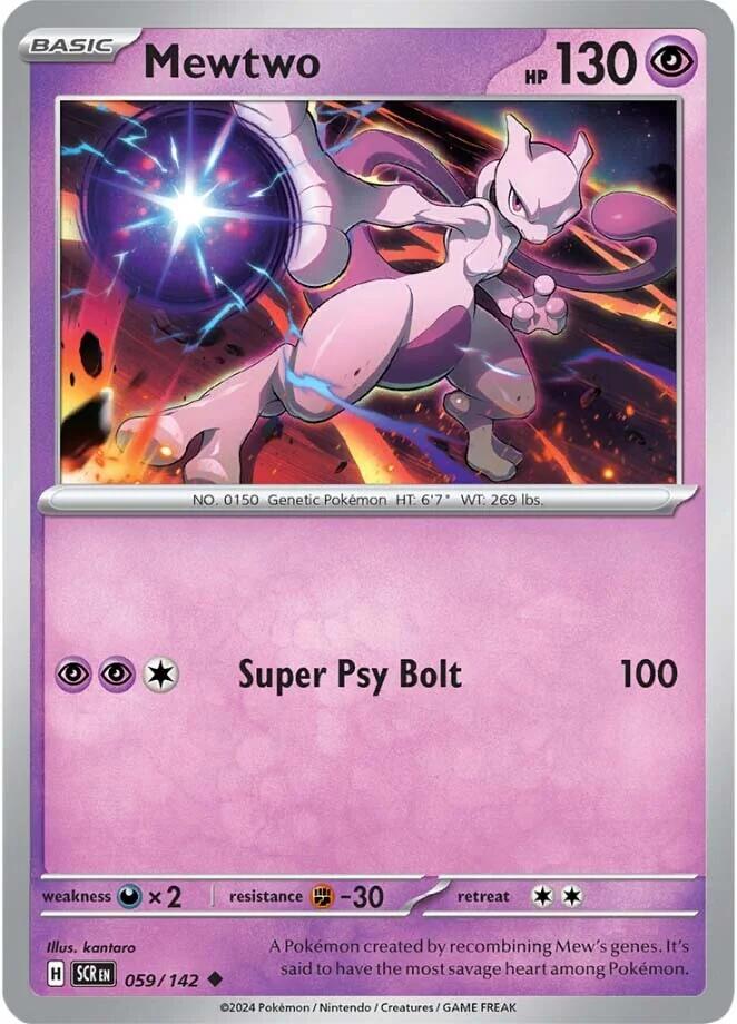 Mewtwo (059/142) [Scarlet & Violet: Stellar Crown] Pokémon