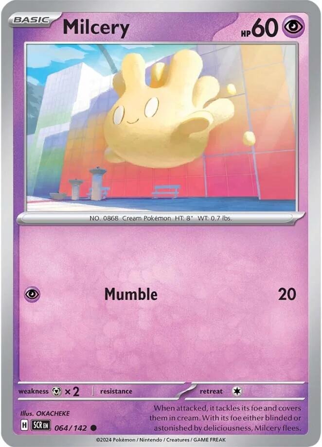 Milcery (064/142) [Scarlet & Violet: Stellar Crown] Pokémon