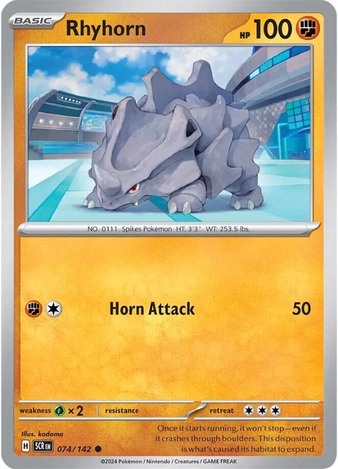 Rhyhorn (074/142) [Scarlet & Violet: Stellar Crown] Pokémon