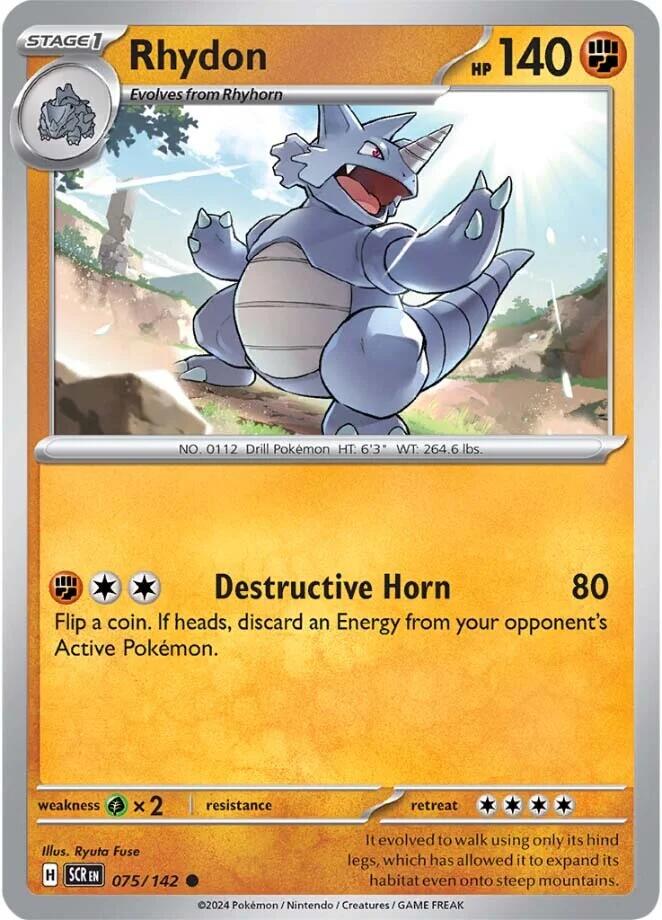 Rhydon (075/142) [Scarlet & Violet: Stellar Crown] Pokémon