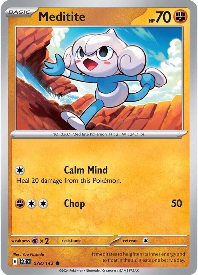 Meditite (078/142) [Scarlet & Violet: Stellar Crown] Pokémon