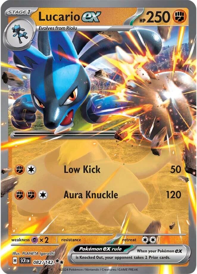 Lucario ex (082/142) [Scarlet & Violet: Stellar Crown] Pokémon