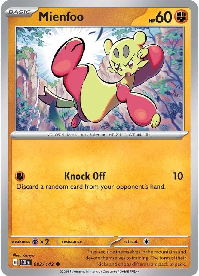 Mienfoo (083/142) [Scarlet & Violet: Stellar Crown] Pokémon