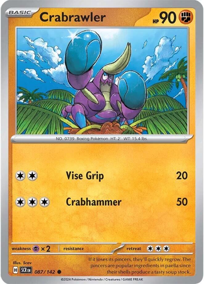Crabrawler (087/142) [Scarlet & Violet: Stellar Crown] Pokémon