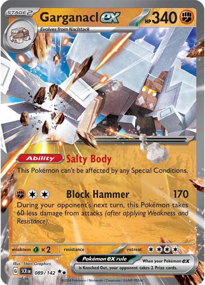 Garganacl ex (089/142) [Scarlet & Violet: Stellar Crown] Pokémon