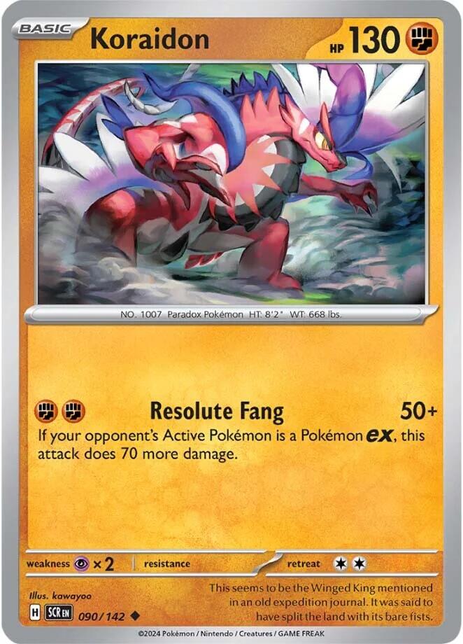 Koraidon (090/142) [Scarlet & Violet: Stellar Crown] Pokémon