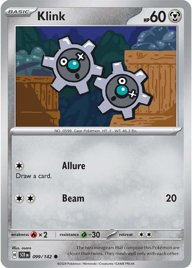 Klink (099/142) [Scarlet & Violet: Stellar Crown] Pokémon