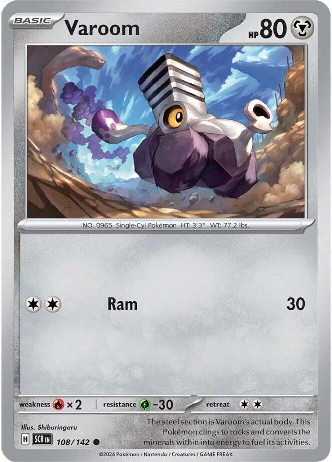 Varoom (108/142) [Scarlet & Violet: Stellar Crown] Pokémon