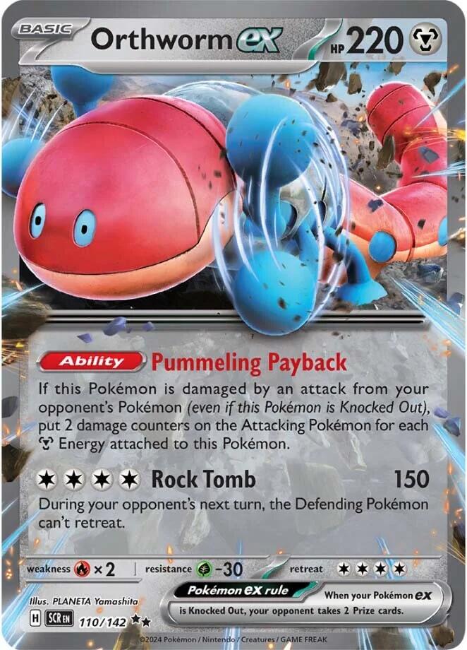 Orthworm ex (110/142) [Scarlet & Violet: Stellar Crown] Pokémon