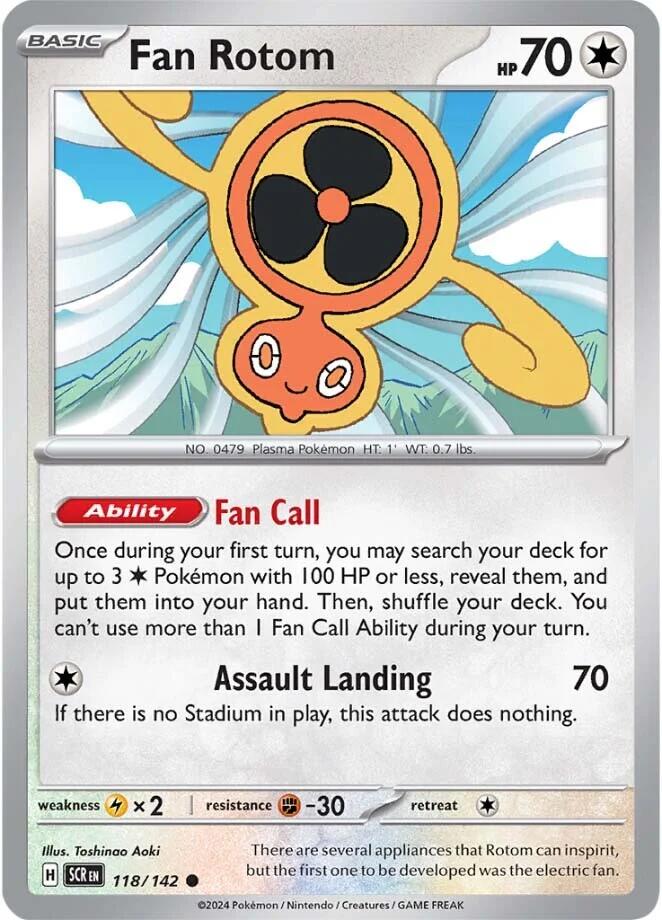 Fan Rotom (118/142) [Scarlet & Violet: Stellar Crown] Pokémon