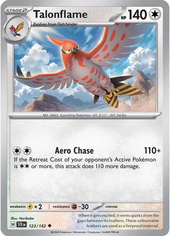 Talonflame (123/142) [Scarlet & Violet: Stellar Crown] Pokémon