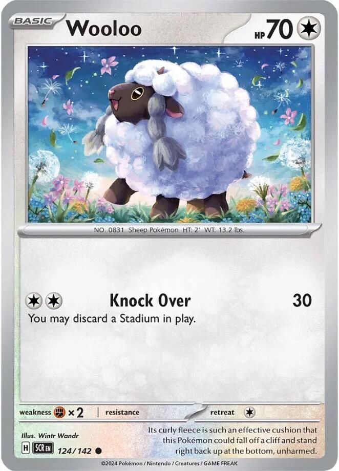 Wooloo (124/142) [Scarlet & Violet: Stellar Crown] Pokémon