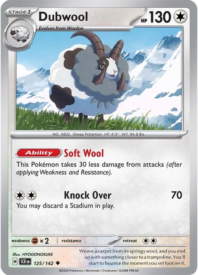 Dubwool (125/142) [Scarlet & Violet: Stellar Crown] Pokémon