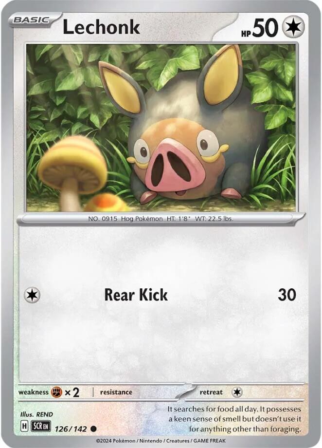 Lechonk (126/142) [Scarlet & Violet: Stellar Crown] Pokémon