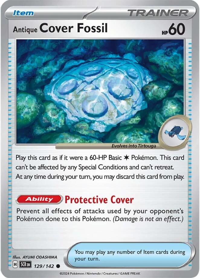 Antique Cover Fossil (129/142) [Scarlet & Violet: Stellar Crown] Pokémon