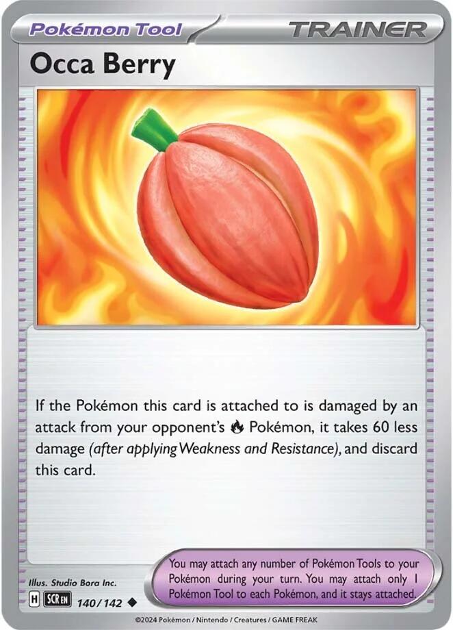 Occa Berry (140/142) [Scarlet & Violet: Stellar Crown] Pokémon