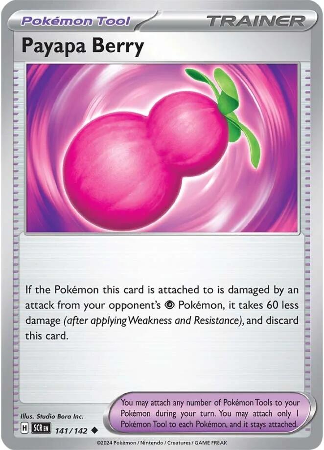 Payapa Berry (141/142) [Scarlet & Violet: Stellar Crown] Pokémon