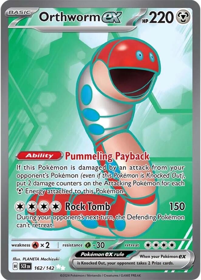 Orthworm ex (162/142) [Scarlet & Violet: Stellar Crown] Pokémon