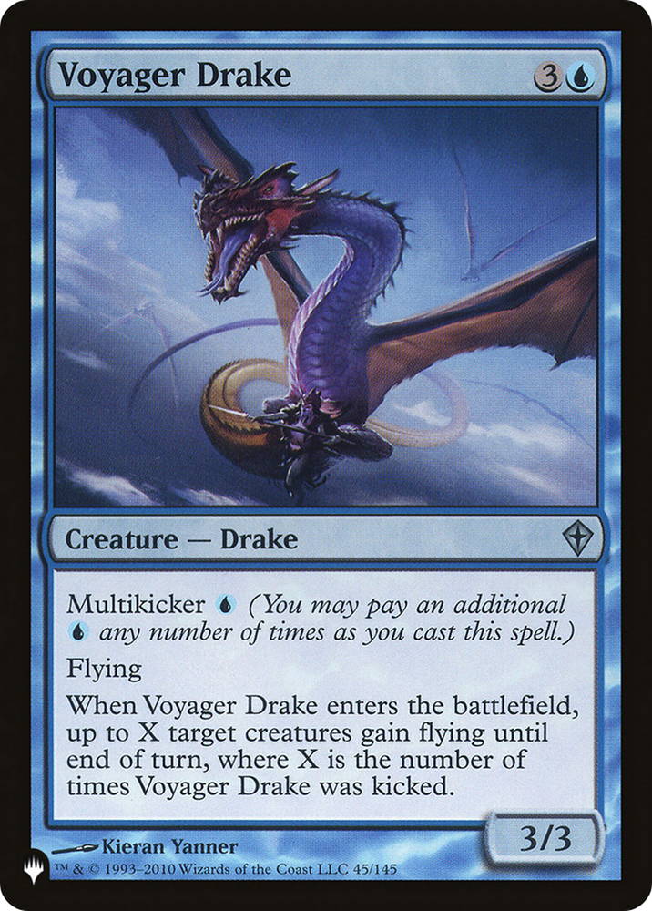 Voyager Drake [The List] Magic: The Gathering