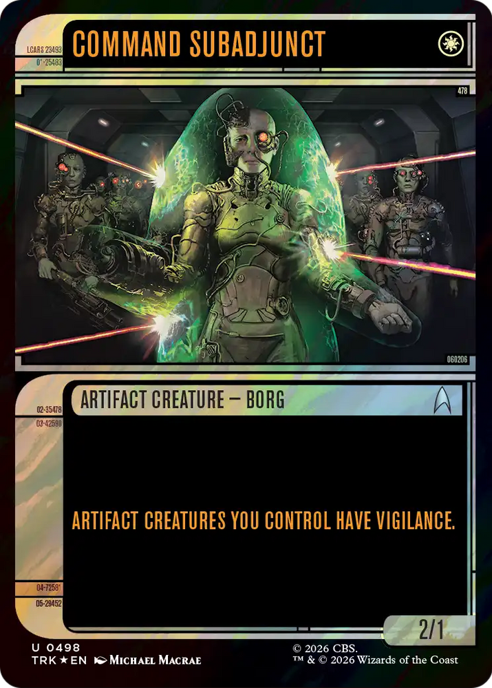 Command Subadjunct (Showcase) (Surge Foil) [Star Trek] Magic: The Gathering
