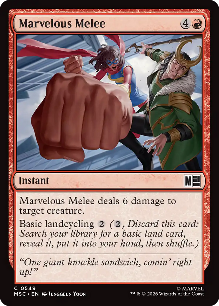 Marvelous Melee [Marvel Super Heroes Commander] Magic: The Gathering