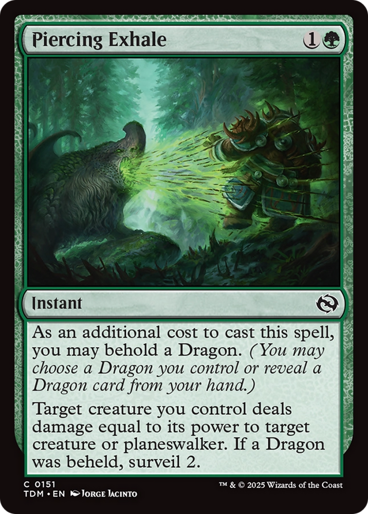 Piercing Exhale [Tarkir: Dragonstorm] Magic: The Gathering
