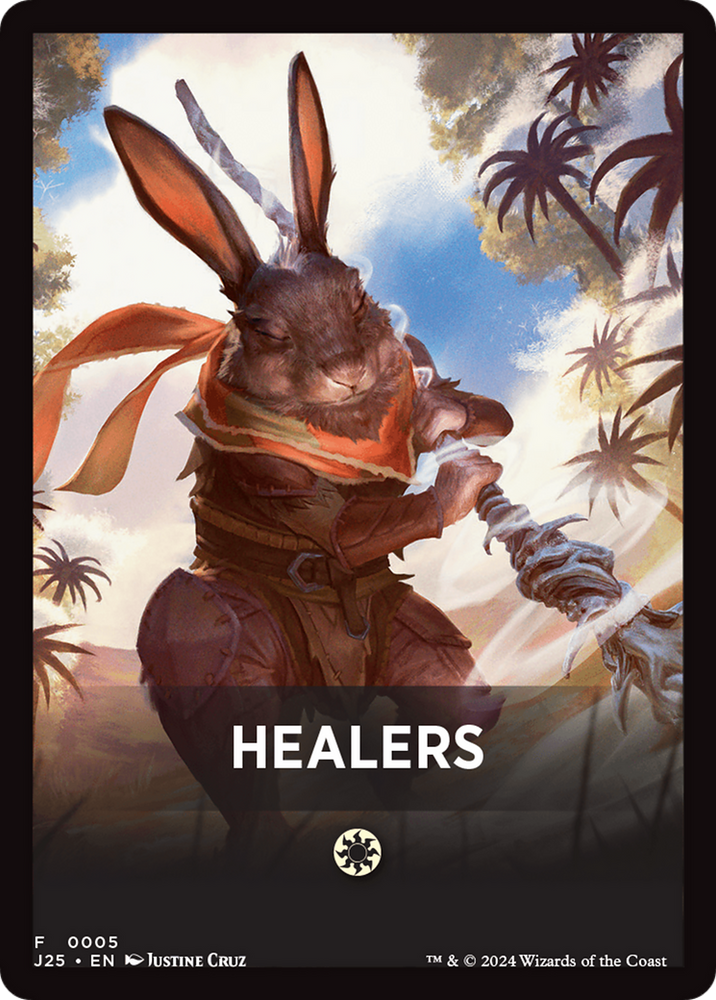 Healers Theme Card [Foundations Jumpstart Front Cards] Magic: The Gathering